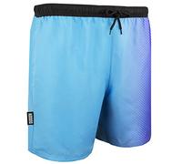 GUGGEN Mountain Badehose für Herren Schnelltrocknende Badeshorts B12 mit Kordelzug Beachshorts Boardshorts Schwimmhose Männer mit Muster Blau Lila XL