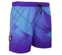 GUGGEN Mountain Badehose für Herren Schnelltrocknende Badeshorts B8 mit Kordelzug Beachshorts Boardshorts Schwimmhose Männer mit Muster Blau M