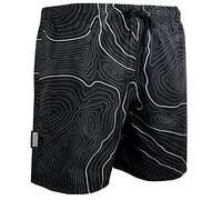 GUGGEN Mountain Badehose für Herren Schnelltrocknende Badeshorts Beachshorts Boardshorts Schwimmhose Männer Farbe Weiss L