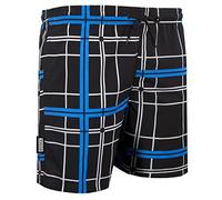 GUGGEN Mountain Badehose für Herren Schnelltrocknende Badeshorts Beachshorts Boardshorts Schwimmhose Männer Farbe Schwarz L