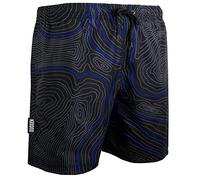 GUGGEN Mountain Badehose für Herren Schnelltrocknende Badeshorts Beachshorts Boardshorts Schwimmhose Männer Farbe Schwarz S