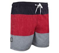 GUGGEN Mountain Badehose für Herren Schnelltrocknende Badeshorts Beachshorts Boardshorts Schwimmhose Männer Farbe Rot M