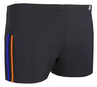 GUGGEN Mountain Badehose für Herren Schwimmhose Männer kurz eng anliegend Badeshorts gestreift Farbe gestreift XL