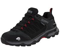 GUGGEN Mountain, Damen Trekkingschuhe Frauen Wanderschuhe Walkingschuhe Outdoorschuhe Outdoor Schuhe Echtleder Leder wasserdicht PT030, Farbe Schwarz, EU 41