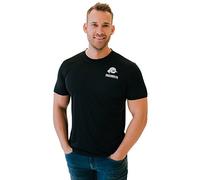 GUGGEN Mountain Herren Funktionsshirt Funktionswäsche Funktions T-Shirt Sport Outdoor Aktivitäten Schnelltrocknend Kurzarm Atmungsaktive Schwarz L