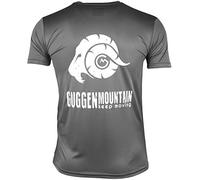 GUGGEN Mountain Herren Funktionsshirt Funktionswäsche Funktions T-Shirt Sport Outdoor Aktivitäten Schnelltrocknend Kurzarm Atmungsaktive Dunkelgrau S