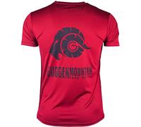 GUGGEN Mountain Herren Funktionsshirt Funktionswäsche Funktions T-Shirt Sport Outdoor Aktivitäten Schnelltrocknend Kurzarm Atmungsaktive Rot M