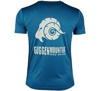 GUGGEN Mountain Herren Funktionsshirt Funktionswäsche Funktions T-Shirt Sport Outdoor Aktivitäten Schnelltrocknend Kurzarm Atmungsaktive Blau S
