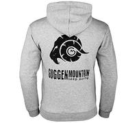 GUGGEN Mountain Herren Kapuzenjacke Kapuzenpullover mit Fleece Hoodie Hooded Logo Sweater Sweatjacke Warmer Pullover Reißverschluss Streetwear Langarm Kapuze Outdoor Sport Hellgrau M