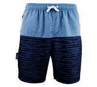 Herren Badehose mit Muster Streifen Grün Schwarz S