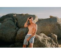 Herren Badehose Kariert 2XL