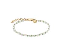 Guido Maria Kretschmer Jewelry GMK Collection Damen-Armband Edelstahl, Perle Muschelkern One Size, Gold, Grün 32030091