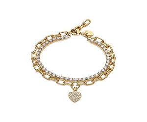 Guido Maria Kretschmer by CHRIST GMK Damen-Armband Edelstahl 71 Zirkonia One Size Gold 32012872
