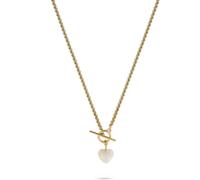 Guido Maria Kretschmer Kette Edelstahl, Perle One Size Damen