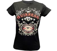 Guinness Damen BLK Guin Butterfly T T-Shirt, Schwarz (Schwarz Schwarz), Large
