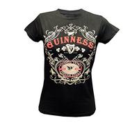 Guinness Damen BLK Guin Butterfly T T-Shirt, Schwarz (Schwarz Schwarz), Small