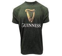 Guinness Harp Logo T-Shirt - Classic Green Irish Beer Tee, flaschengrün, Small (Green, XLarge)
