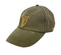 Guinness Harp Washed Baseball Cap- Bottle Green