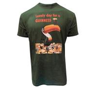 Guinness Lovely Day for a Tucan T-Shirt - Bottle Green Tee, flaschengrün, Small (DE/NL/SE/PL, Alphanumerisch, XL, Regular, Regular, Green)