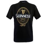 Guinness Official Merchandise Herren T-Shirts , Crew - Schwarz - Black - XX-Large