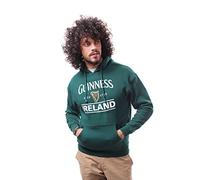 Guinness Pullover Hoody mit Guinness Logo & Irland Print, Wald Grün, M