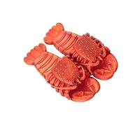 GUIYUN Hummer Hausschuhe Unisex Sommer Cool Swimming Pool Tier Strand Casual für Frauen und Männer Rutschfeste Indoor Outdoor Dunkelrot 42/43