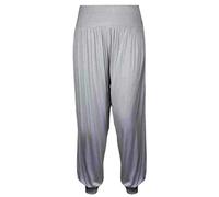 Gum & Berries Haremshose für Mädchen Alibaba locker lässig Baggy-Hose Sport Tanz elastisch Yoga-Leggings Kinder Neon ausgestelltes Kostüm Kinder Bequeme entspannte Hose mit hoher Hellgrau 11-12 Jahre