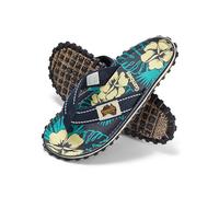 Gumbies | Blue Hibiscus | Zehentrenner Damen/Herren | Sandalen Herren/Damen | Badeschlappen | Badelatschen Schuhe Zehentrenner Sandale | Damen Sandalen