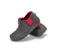 Gumbies Brumby Boots - Hausschuhe aus recycelten Materialien - kuschelig warm, für Drinnen und Draußen geeignet, rutschfeste und stabile Sohle, herausnehmbare Einlegesohle - Charcoal Red, Größe 40