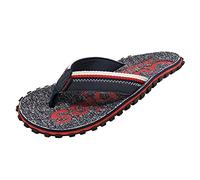 Gumbies Cairns Unisex-Zehentrenner mit superweichem Baumwoll-Zehensteg, Stofffußbett und recycelter Gummisohle - Komfort garantiert - Rot 13