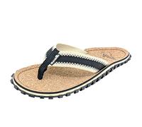 Gumbies Corker - Flip Flops aus Kork mit robuster Sohle aus wiederverwerteten Autoreifen, Fußriemen aus recycelter Baumwolle, ergonomisches Fußbett - Black, 38