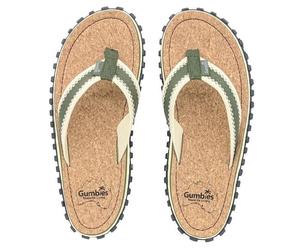 GUMBIES Corker - Zehentrenner aus Kork für Damen und Herren Khaki 45