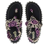 Gumbies Damen Sandalen Gumbies Slingback - Schwarz / weiß / violett | 36