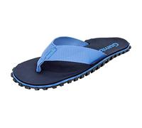Gumbies Duckbills - Badeschlappen mit rutschfester Gummisohle aus recycelten Autoreifen - weicher Zehensteg aus wiederverwerteten PET-Flaschen, ergonomisches Fußbett - Navy/Light Blue, 37