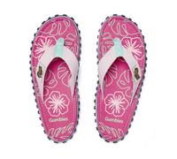 GUMBIES Kids - Nachhaltige Zehentrenner für Jungen und Mädchen Blush Hibiscus ( Rosa) 35