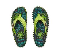 GUMBIES Kids - Nachhaltige Zehentrenner für Jungen und Mädchen Lime Hibiscus (grün) 30