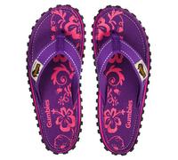 GUMBIES Kids - Nachhaltige Zehentrenner für Jungen und Mädchen Purple Hibiscus (lila) 30