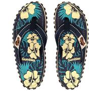 GUMBIES Original - Nachhaltige Zehentrenner in vielen Farben Blue Hibiscus 43