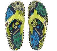 GUMBIES Original - Nachhaltige Zehentrenner in vielen Farben Pistachio Flowers 37