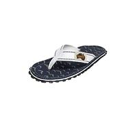 Gumbies Originals Blau - Flip Flops aus recycelten Materialien - robuste Sohle aus wiederverwerteten Autoreifen, weiches Fußbett aus Canvas-Baumwolle, bequemer Baumwoll-Zehensteg - Seaside, 37