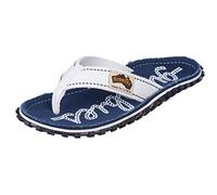 Gumbies Originals Blau - Flip Flops aus recycelten Materialien - robuste Sohle aus wiederverwerteten Autoreifen, weiches Fußbett aus Canvas-Baumwolle, bequemer Baumwoll-Zehensteg - Rope, 40