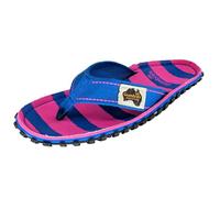 Gumbies Originals Blau - Flip Flops aus recycelten Materialien - robuste Sohle aus wiederverwerteten Autoreifen, weiches Fußbett aus Canvas-Baumwolle, bequemer Baumwoll-Zehensteg