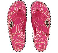 Gumbies Originals Damen - Flip Flops aus recycelten Materialien - profilierte Sohle aus wiederverwerteten Autoreifen, weiches Fußbett aus Canvas-Baumwolle, bequemer Zehensteg - Tropical Pink, 41