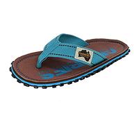 Gumbies Originals - Flip Flops aus recycelten Materialien - profilierte Sohle aus wiederverwerteten Autoreifen, Fußbett aus Canvas-Baumwolle, Baumwoll-Zehensteg - Brown Eroded, 38