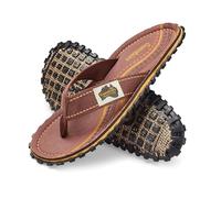 Gumbies Originals - Flip Flops aus recycelten Materialien - profilierte Sohle aus wiederverwerteten Autoreifen, Fußbett aus Canvas-Baumwolle, Baumwoll-Zehensteg - Aboriginal, 36