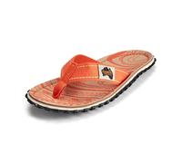 Gumbies Originals Rot - Flip Flops aus recycelten Materialien - profilierte Sohle aus wiederverwerteten Autoreifen, weiches Fußbett aus Canvas-Baumwolle, bequemer Baumwoll-Zehensteg - Native, 37
