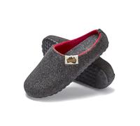 Gumbies Outback Hausschuhe, Charcoal / Red, Gr.- EU 45