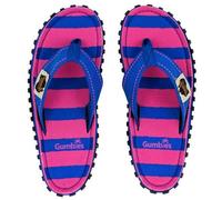 GUMBIES Pink & Blue Stripe - Nachhaltige Zehensandalen für Damen 36