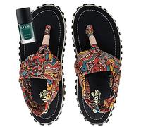 Gumbies Sandalen Set - Slingback Aboriginal mit dem Nagellack Turmalin | Zehentrenner Damen | Sandalen Damen | Badeschlappen | Badelatschen