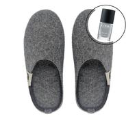 GUMBIES Set - Nachhaltige Hausschuhe mit Veganem Nagellack Grau 42